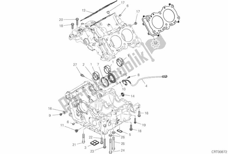 Tutte le parti per il 09b - Coppia Semicarter del Ducati Superbike Superleggera V4 USA 998 2020